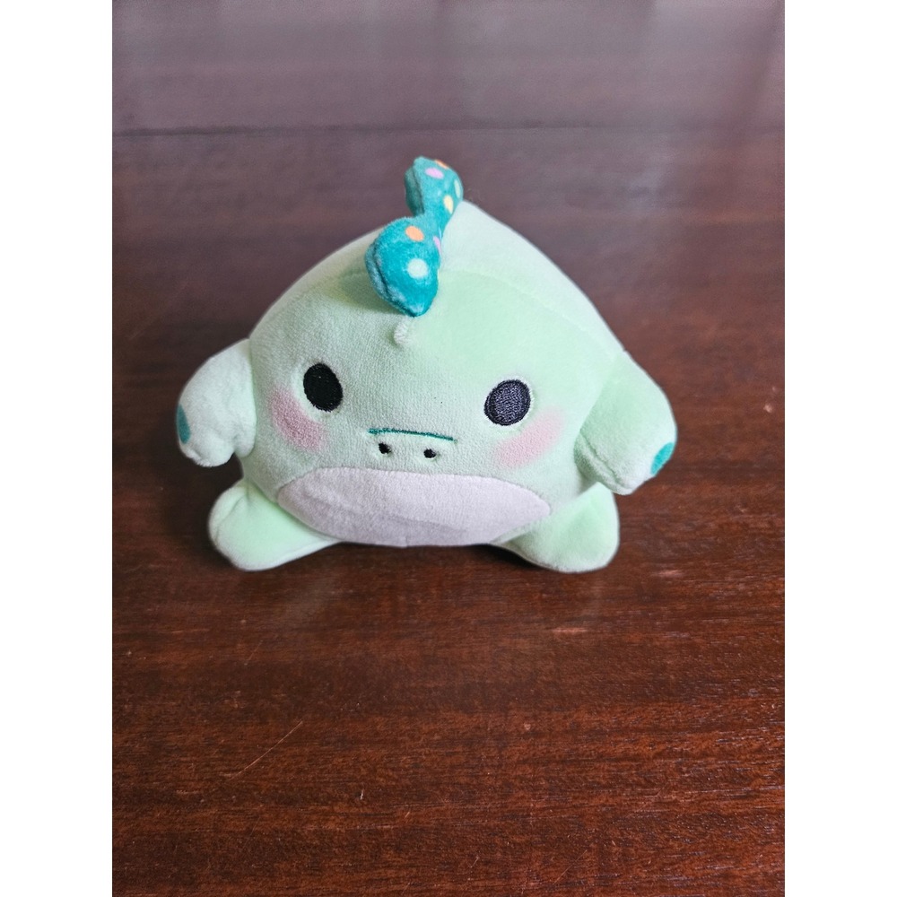 Moriah Elizabeth Pickle the Dinosaur Plush Toy Kids Small Green Polka Dot Fin